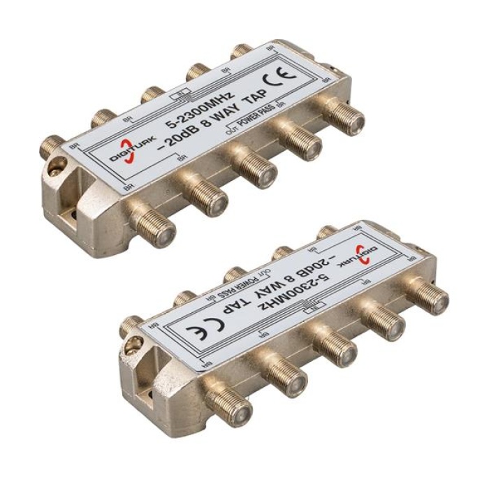 5-2150 Mhz 20Db 8 Yollu Tap Switch 1/8 Splitter