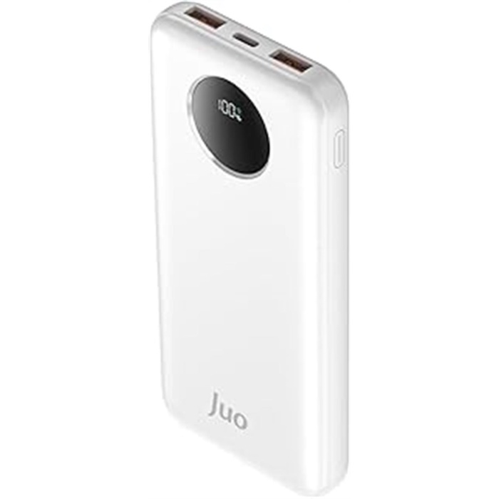 Juo 10000Mah 22.5W Dijital Led Ekranlı Taşınabilir Hızlı Şarj Cihazı Powerbank Beyaz