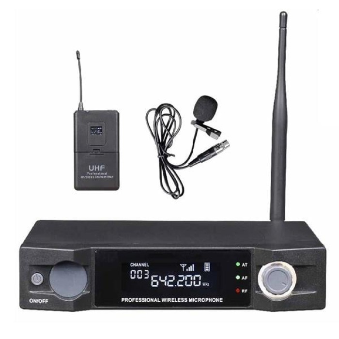 Uhf Kablosuz Mi̇krofon 1 Yaka Digital  Hm-3100