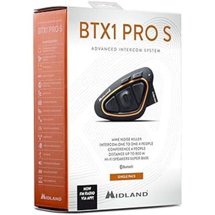 Midland Bluetooth Intercom Btx1 Pro S 2022 Tek