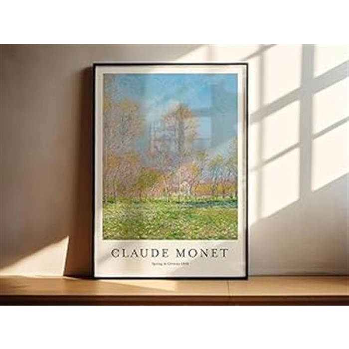 Fark Tanıtım Monet Siyah Çerçeveli Poster (Monet Vi)