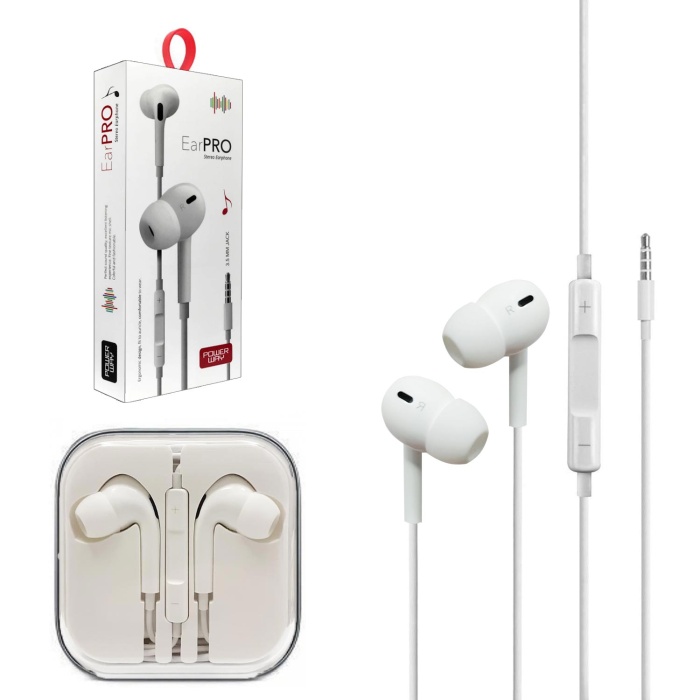 -Earpro Kablolu Kulakiçi Kulaklık Mikrofonlu 3.5Mm