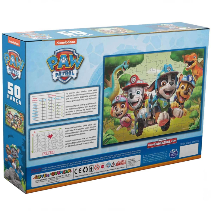 Paw Patrol 50 Parça Puzzle