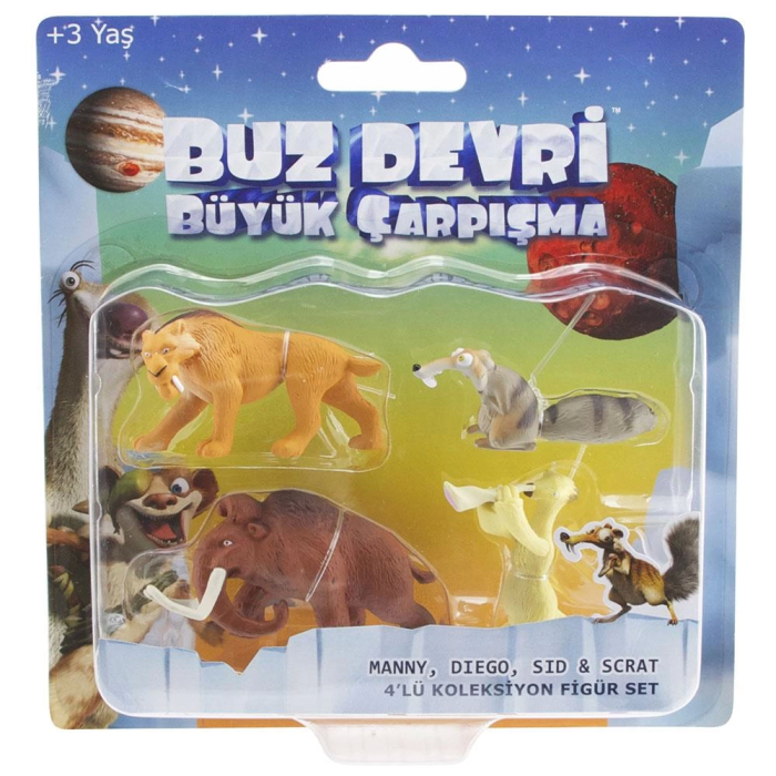 Ice Age - Buz Devri 5 Büyük Çarpışma 4’Lü Koleksiyon Set Model