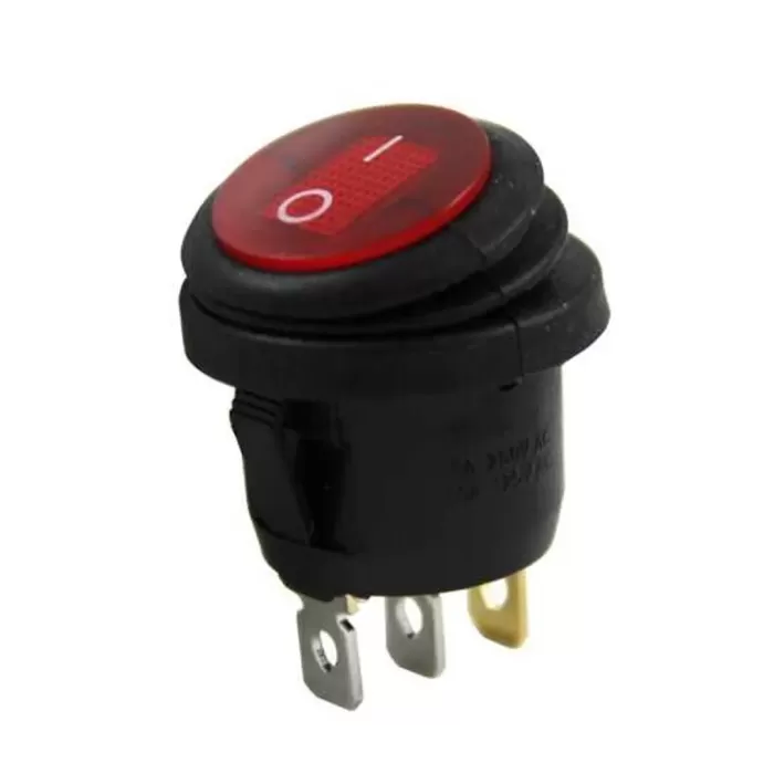 Ic-131W Yuvarlak 220 Volt Işikli Su Geçi̇rmez On/Off Anahtar (4172)