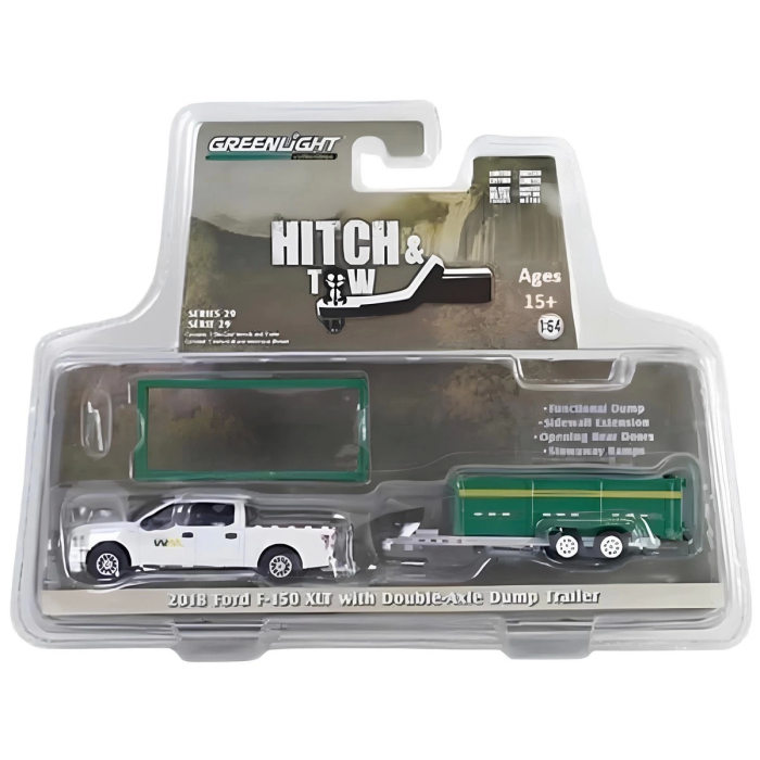 1/64 2018 Ford F-150 Xlt With Double-Axle Dump