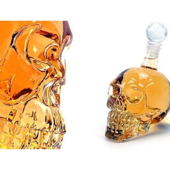 Crystal Head Kuru Kafa Cam Şişe 350 Ml