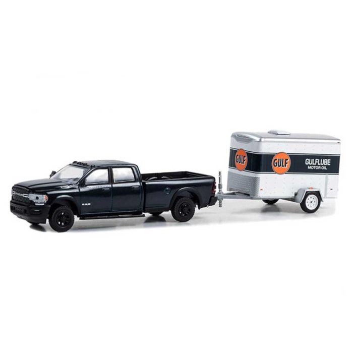 1/64 2023 Ram 2500 With Small Cargo Trailer Model Araba