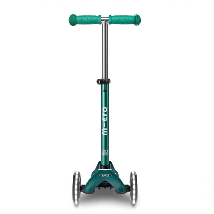 Mini  Deluxe Eco Led 3 Tekerlekli Scooter Green