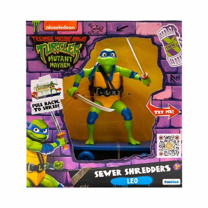 Tmnt Mutant Mayhem Sewer Shredders Figür Tu814001