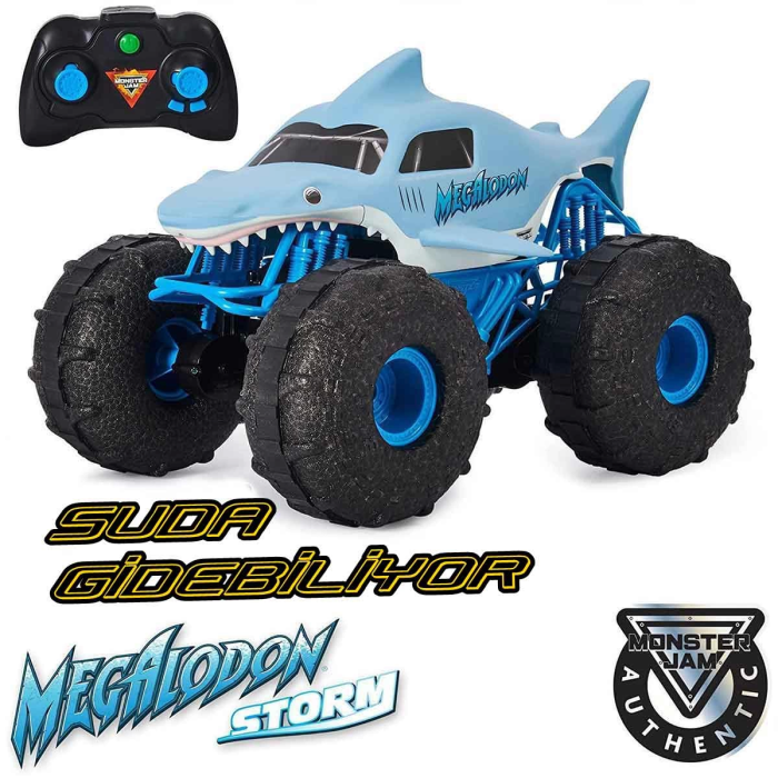 1:15 Monster Jam Megalodon Storm Kumandalı Amfibi Araç