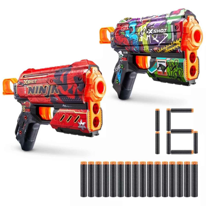 X-Shot Skins Flux 2Li Blaster 16 Dartlı