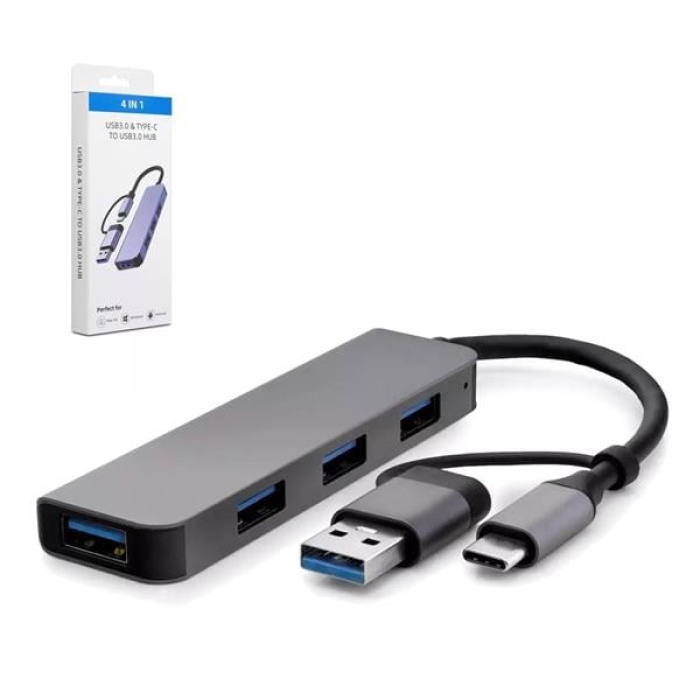 Hdx-7825 Çevirici Adaptör 4 İn 1 Type-C + Usb 3.0 To Usb 3.0