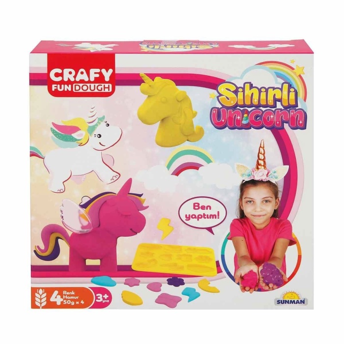 2090 Crafy Sihirli Unicorn Oyun Hamuru Seti -