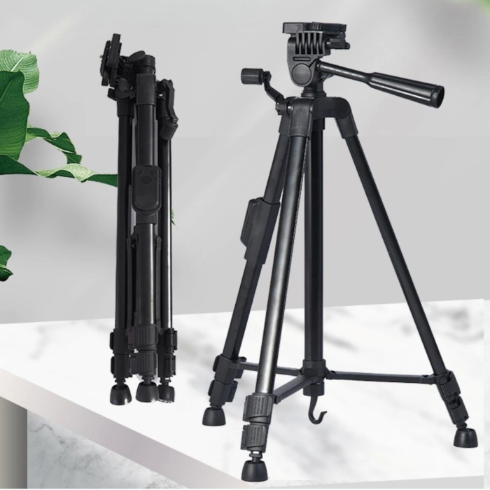 Telefon Ve Fotoğraf Makinası Takılabilen Bluetooth Kumandalı 146 Cm Tripod