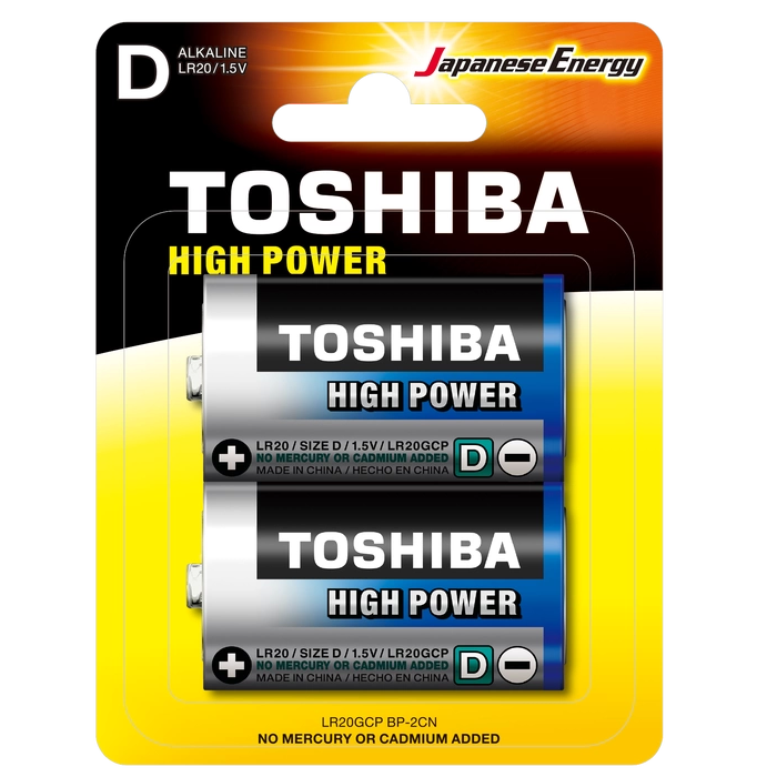 Toshıba Lr20 Hıgh Power Büyük Pil 2Li