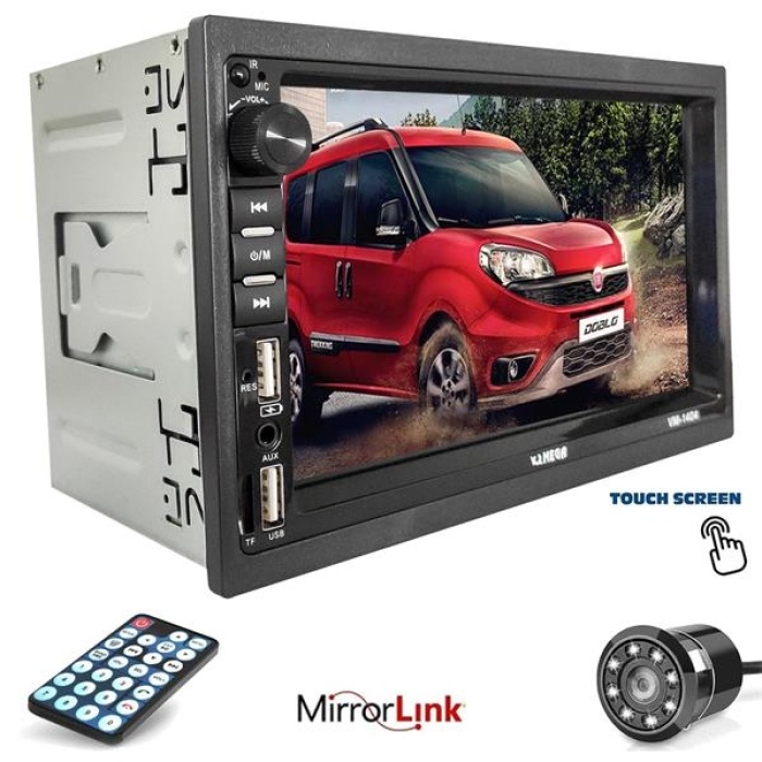 Vm-1404 Double Teyp 7 İnç 4X65 Watt Bluetooth Mirrorlink