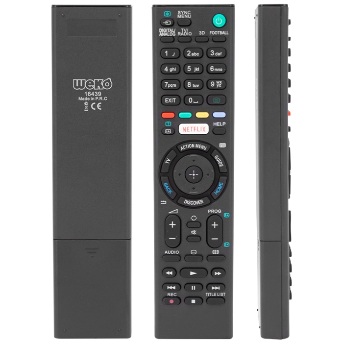 Huayu Kl Sony Kl Rm-L1275 Netflix Tuşlu Lcd Led Tv Kumanda (40175=16439)