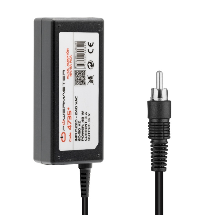 Pm-4735* 16 Volt - 3 Amper Tos Fi̇şli̇ Rca Santral Adaptörü