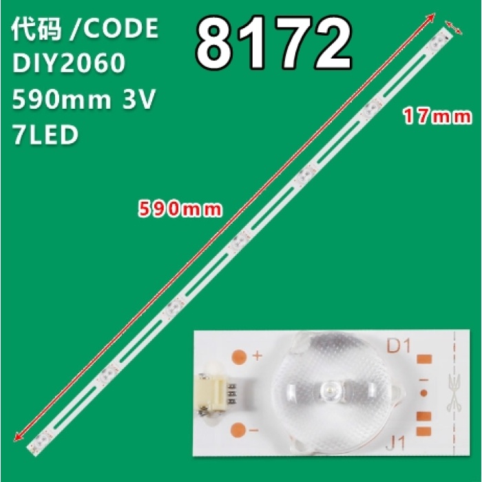 32Inch Universal Dled 3V 1W 7 Ledli̇ 59 Cm 1,8 Cm No:444