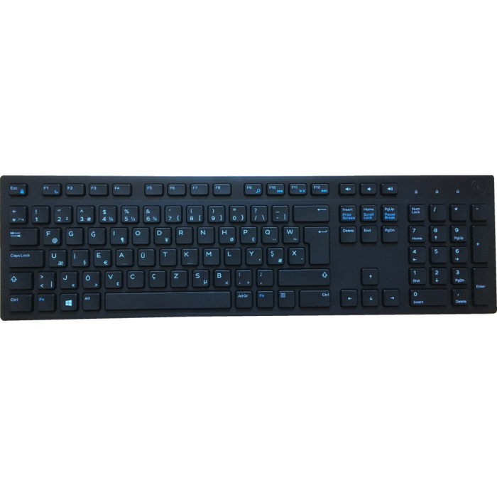 Dell Kb216-Bk-Tur-F, Siyah, Usb Kablolu, Türkçe F, Multimedya Klavye