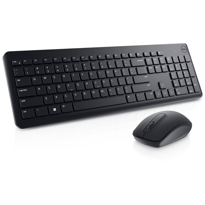 Dell Wireless, Km3322W-R-Int, Siyah, Kablosuz, İngilizce Q, Multimedya, Klavye +Mouse Set