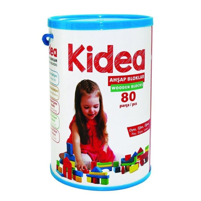 Kid-1003 , Ahşap Bloklar 80 Parça