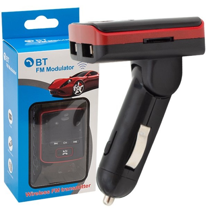 Hello Hl-19682 Usb/Sd/Mp3 12-24 Volt Ekranli Ukli Hafizasiz Bluetooth Fm Transmitter (4172)