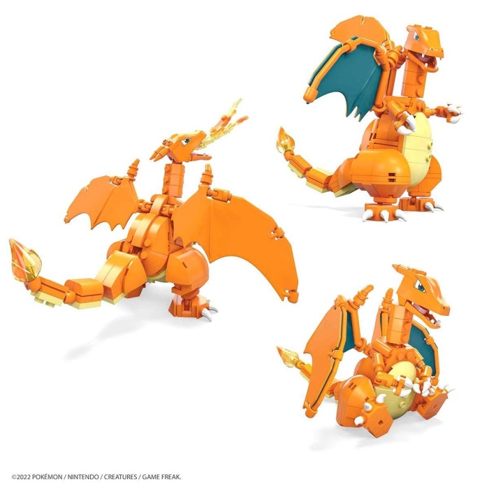 Gwy77 Mega™ Pokémon™ Charizard Figürü 222 Parça +8 Yaş