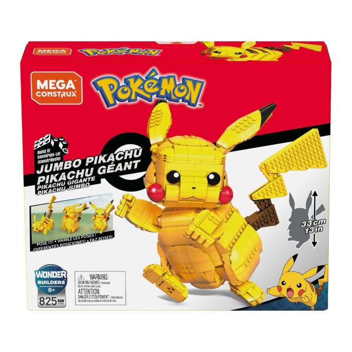 Fvk81 Mega™ Pokémon™ Jumbo Pikachu Figürü 825 Parça +8 Yaş