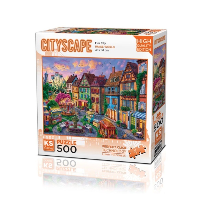 20047 Fun City 500 Parça Puzzle -Ks