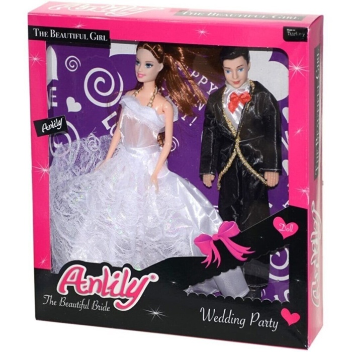 Anlily Gelin Ve Damat Bebek Seti - 02264