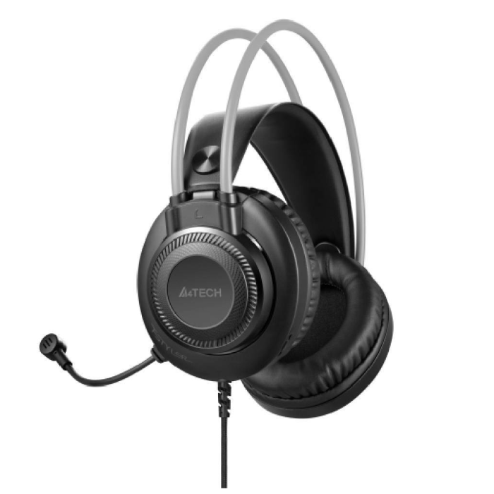 A4 Tech Fh200U, Gri, Kablolu, Mikrofonlu Kulaklık, Usb