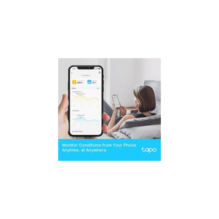 Tapo T315 Wi-Fi Akıllı Sıcaklık Ve Nem Sensörü 2,7&Quot; Dijital Göstergeli