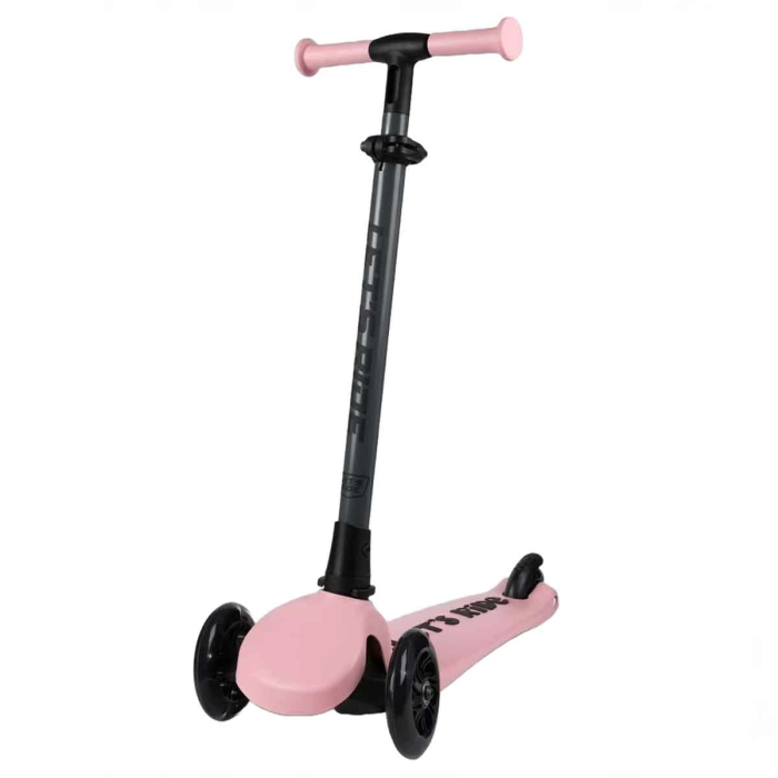 Lets Ride Two Işıklı Katlanabilir 3 Tekerlekli Scooter Pembe