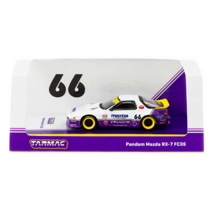 1/64 Pandem Mazda Rx-7 Fc3S White / Purple - Hobby64