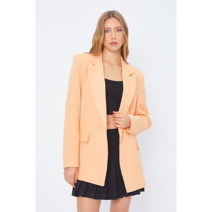 Oversize Blazer Ceket - Kavuniçi