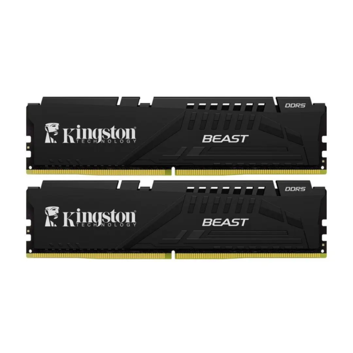 Kingston Beast, Kf552C36Bbek2-32Tr, 32Gb (2X16Gb), 5200Mhz, Ddr5, Cl36, Desktop Gaming Ram