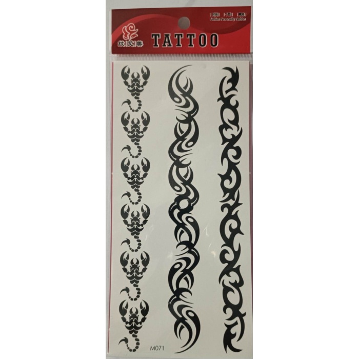 Geçici Dövme Şablonu 3Lü - M071