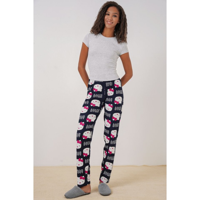4323 Desenli Pijama Altı - A.lacivert