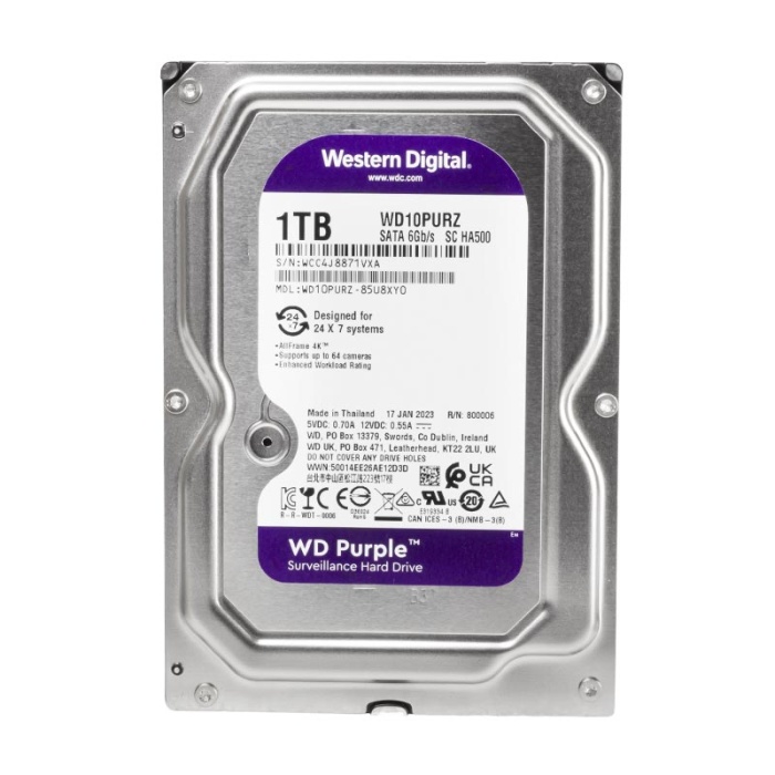 Digital Purple Wd10Purz 1 Tb Sata 6Gb/S 7/24 Güvenli̇k Harddi̇sk