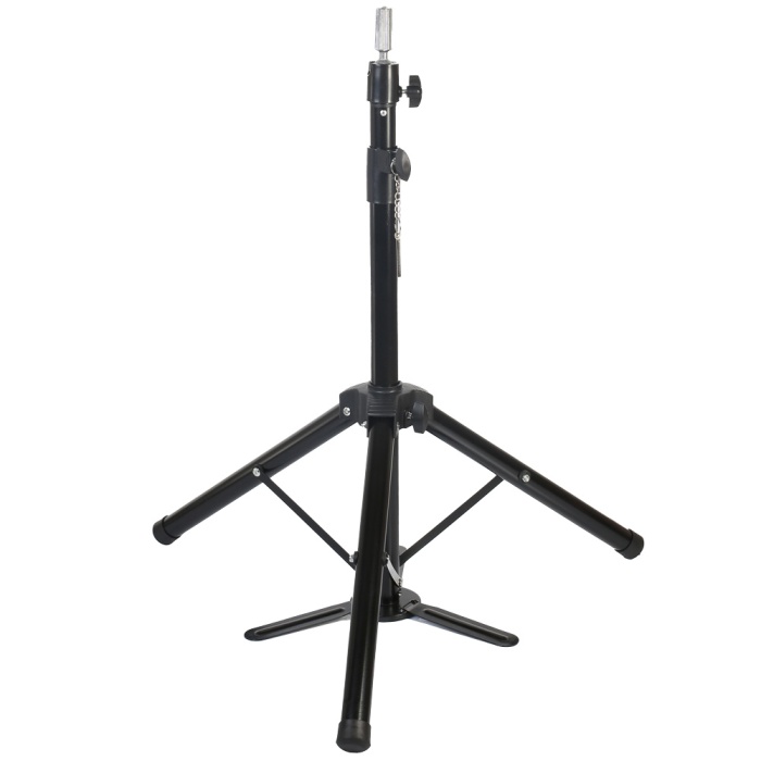 Kuaför Eğitim Mankeni İçin Ayaklı Metal Tripod / Siyah + Taşıma Çantası