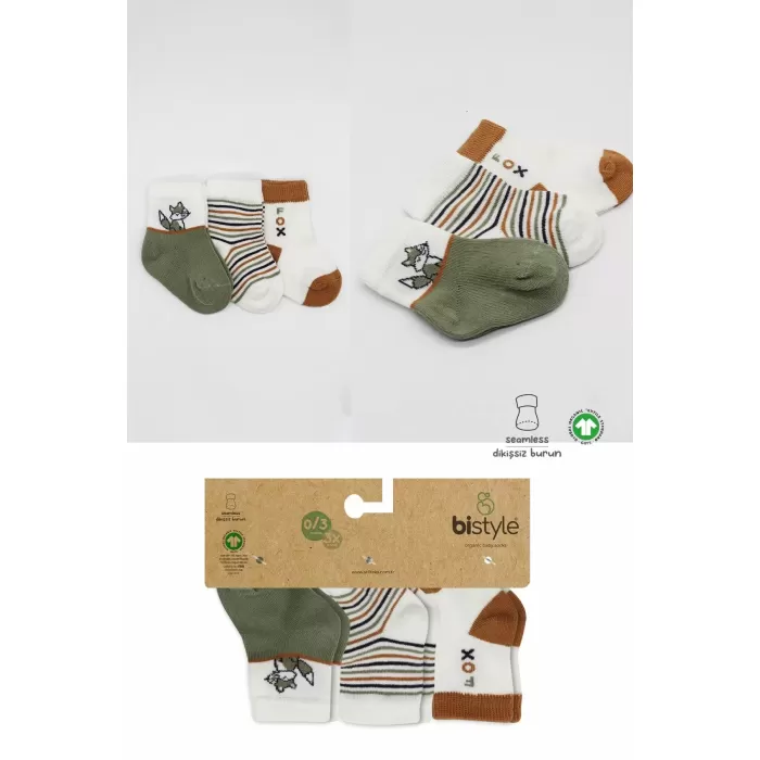 3Lü Penye Soket Çorap Bs10109 Nil