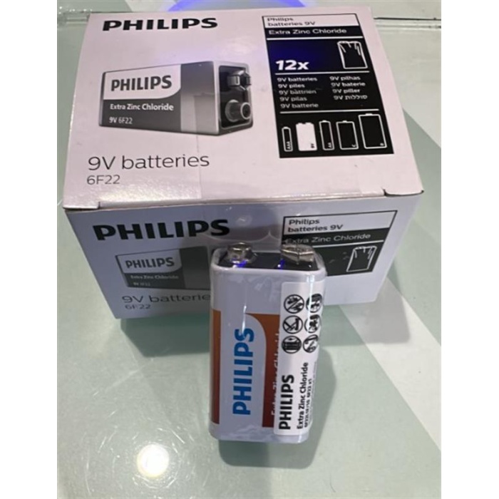 Extra Zinc Chloride 6F22 9 Volt Pi̇l (12Li̇ Paket)