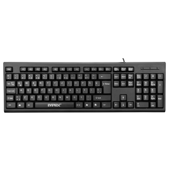 Kb-871U, Usb Kablolu, Türkçe Q,  Standart Klavye (Siyah)