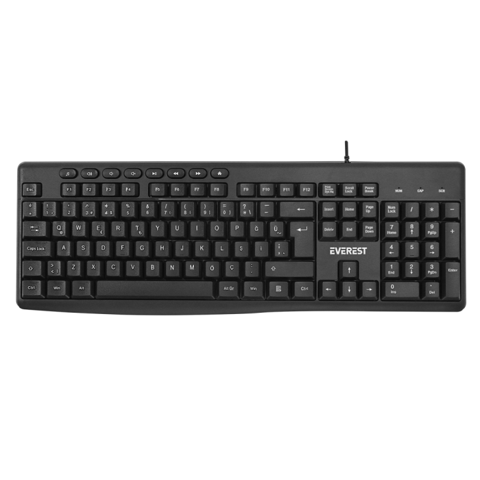 Kb-619, Usb Kablolu, Türkçe Q, Standart Klavye (Siyah)