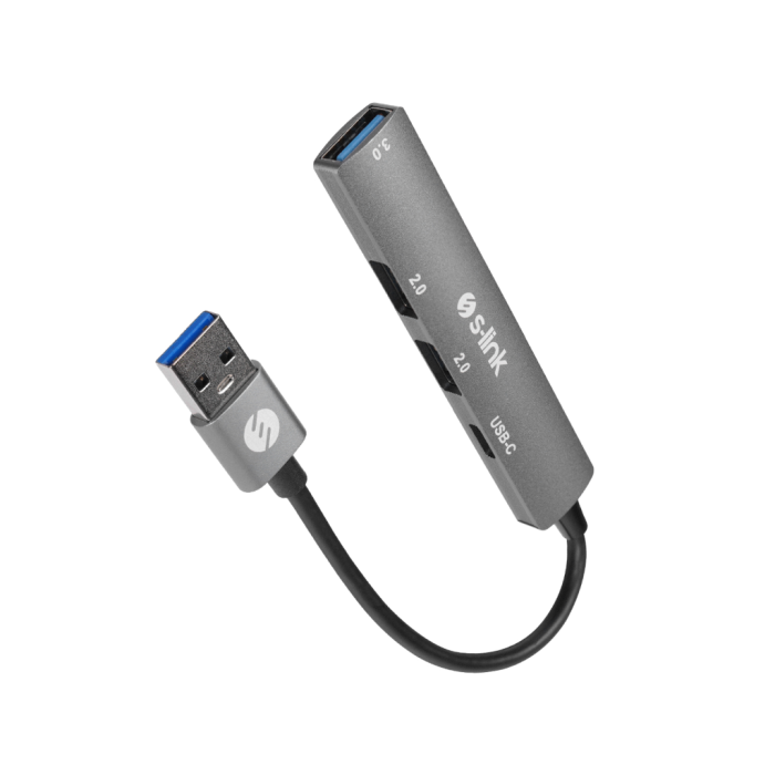 Sw-U322, Usb3.0 To 2Xusb 2.0, 1Xusb3.0, 1Xtype-C, Metal, Usb Hub