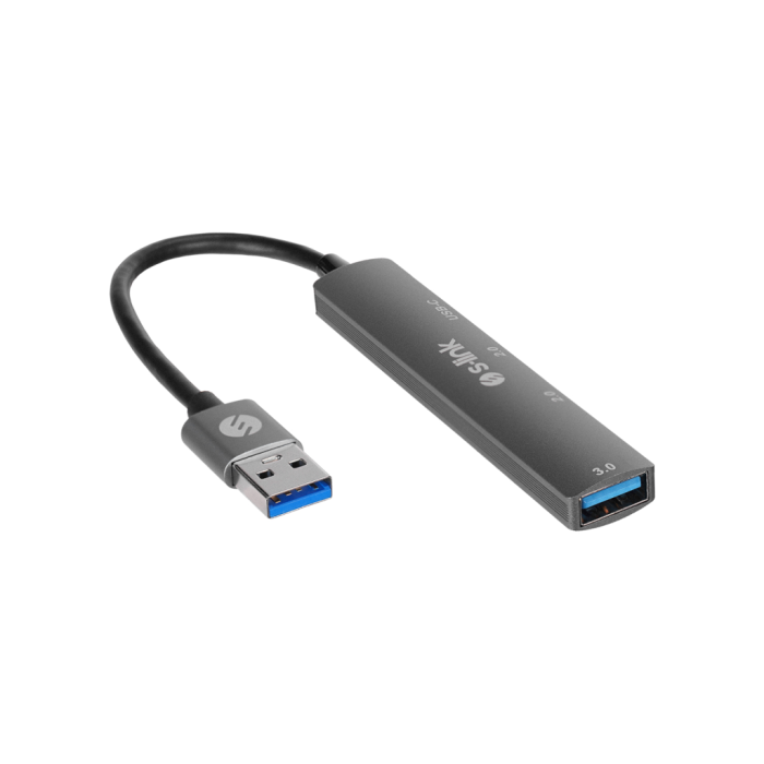 Sw-U322, Usb3.0 To 2Xusb 2.0, 1Xusb3.0, 1Xtype-C, Metal, Usb Hub