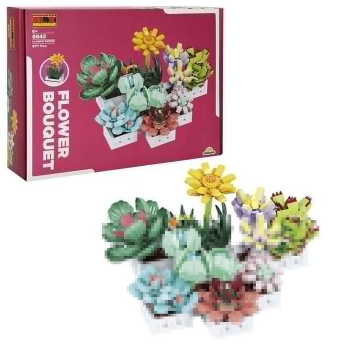 S00004685 Blx Flower Set Sculent 971 Prç -Sun