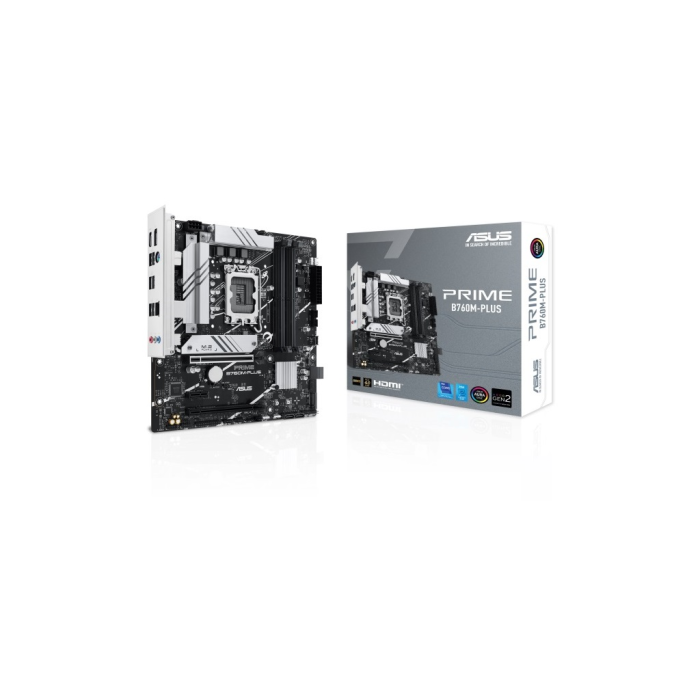 Asus Prime B760M-Plus, 4Xddr5, 2X M.2, Hdmi, Dp, Type-C, 12-13-14.Nesil, Lga1700 Soket, Anakart